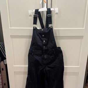 Universal Thread Black Wide-Leg Overalls